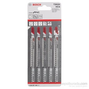 - Temiz Kesim Serisi Pvc İçin T 302 H Dekupaj Testeresi Bıçağı - 5'Li Paket