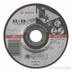 - 3'Ü Bir Arada Kesici Disk (Taş)- A 46 S Bf, 125 Mm, 2,5 Mm