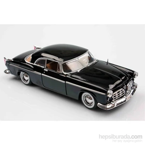 Siyah 1955 Chrysler C300 1/24 Die Cast Model Araç
