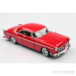 Kırmızı 1955 Chrysler C300 1/24 Die Cast Model Araç