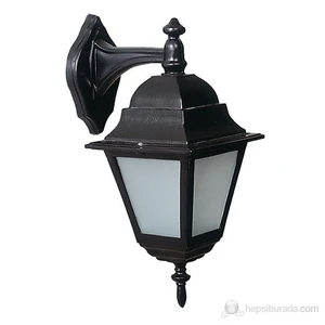 Dış Makan Abs 40 Cm Polikarbon Camlı Kare Fener Ters Aplik