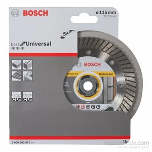 - Best Serisi Tüm Malzemeler İçin Turbo Segman  Elmas Kesme Diski - 115 X 22,23 X 2,2 X 12 Mm