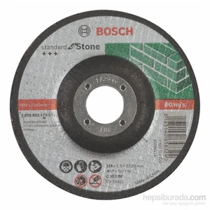 - Standard Seri Taş İçin Bombeli Kesme Diski (Taş) - C 30 S Bf, 115 Mm, 22,23 Mm, 2,5 Mm