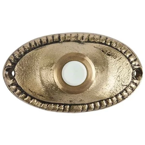 Oval Pirinç Zil Butonu