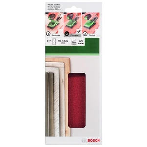 - Titreşimli Zımpara Kağıdı 10'Lu, 93 X 230 Mm 120 Kum 8 Delik