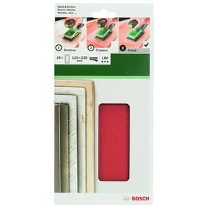 - Titreşimli Zımpara Kağıdı 10'Lu, 115 X 230 Mm 180 Kum 14 Delik