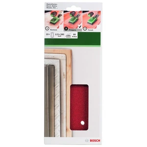 - Titreşimli Zımpara Kağıdı 10'Lu, 115 X 280 Mm 80 Kum 14 Delik