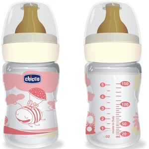 Sağlıklı Beslenme PP. 150ML Kauçuk Biberon 0 m+ %0 BPA  (Pembe)