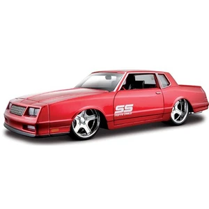 Maisto 1986 Chevrolet Monte Carlo Diecast Model Araba 1:24 AllStars Kırmızı