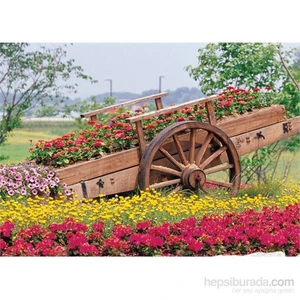 500 Parça Yapboz Çiçek Arabası Puzzle