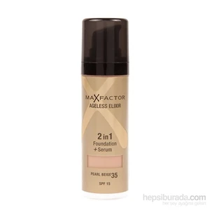 Max Factor Ageless Elixir 2'si 1 Arada Fondöten + Serum 35 Pearl Beige