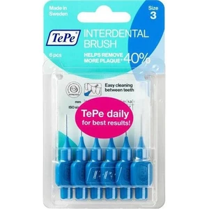 Tepe Interdental Brush X-Fine Blue 0.6Mm Size 3