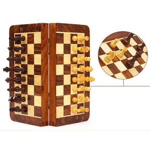 Yeni Satranç 10" (26*26 cm) Ahşap Mıknatıslı Satranç Takımı