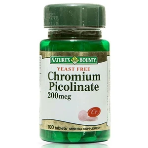 Nature's Bounty Chromium Picolinate 200 Mcg 100 Tablet