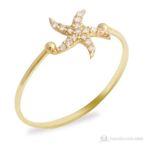AltınSepeti Deniz Yıldızı Altın Yüzük AS55YZ