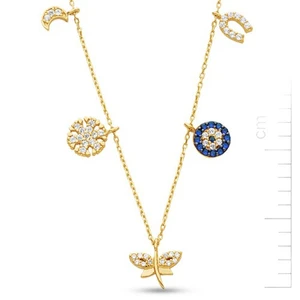 Bella Gloria 14 Ayar 2,9 Gr  Altın Şans Kolyesi (PP78098)