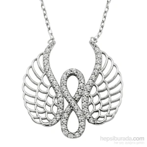 Argentum Concept Melek Kanatlı Sonsuzluk Kolye