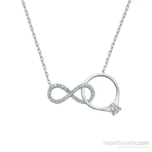 925 Ayar Gümüş Sonsuzluk Kolye