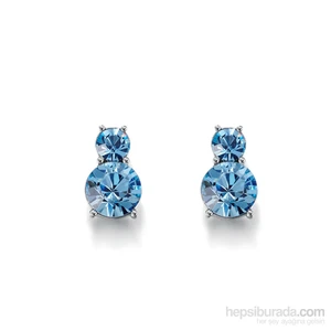 Mavi Swarovski® Taşlı Küpe