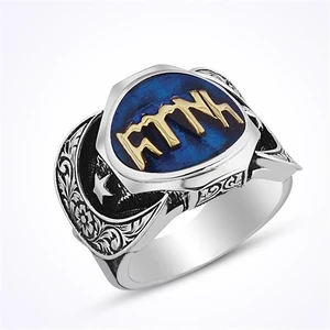 Mina Silver Göktürk Dilinde Türk Yazılı Taşsız Gümüş Yüzük