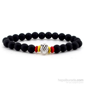 Aslan Mat Oniks Doğal Taş Erkek Bileklik B755