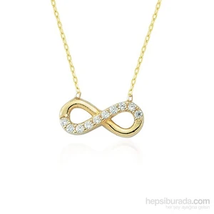 14 Ayar Altın Sonsuzluk Kolye