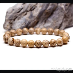 Jasper Coffee Stone Doğaltaş Bileklik