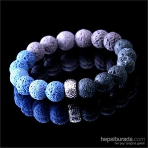 Renkli Lav Taşı Doğal Taş Bileklik