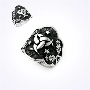 Mina Silver Osmanlı Mit Teşkilat Başparmak Taşsız Gümüş Erkek Yüzük