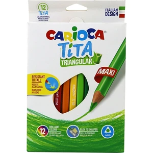 Carıoca Tıta 12 Renk Üçgen Kuru Boya 42791