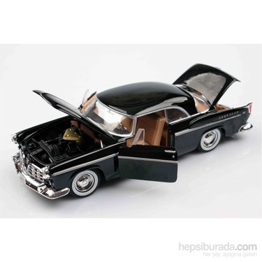 Motomax Siyah 1955 Chrysler C300 1/24 Die Cast Model Araç Fiyatı