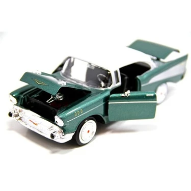 Miniature Motor Max 1/24 – 1957 Chevrolet Bel Air, Vert/blanc (occasion)