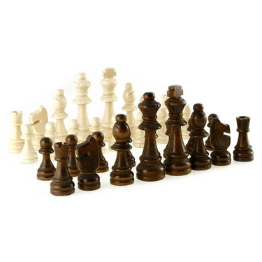 Ahşap Satranç Taşı Orta