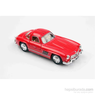 Kırmızı 1954 Mercedes-Benz 300 Sl  1/36 Çek Bırak Die-Cast Model