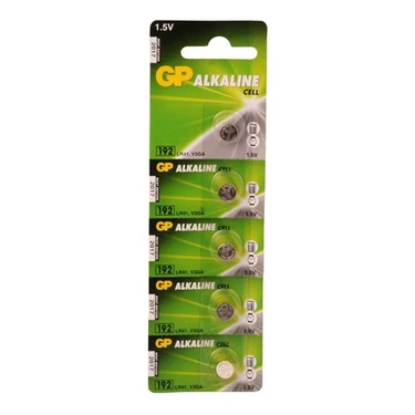 GP 5'li LR41 Alkalin Düğme Pil 