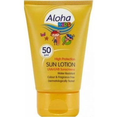 Aloha Spf50 Kids Sun Lotion 50 Ml - Çocuklar İçin Çanta Boyu Güneş