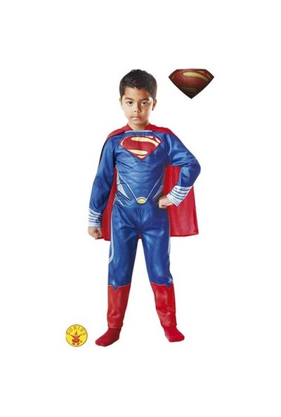 Süperman Çocuk Kostüm Klasik 5-6 Yaş