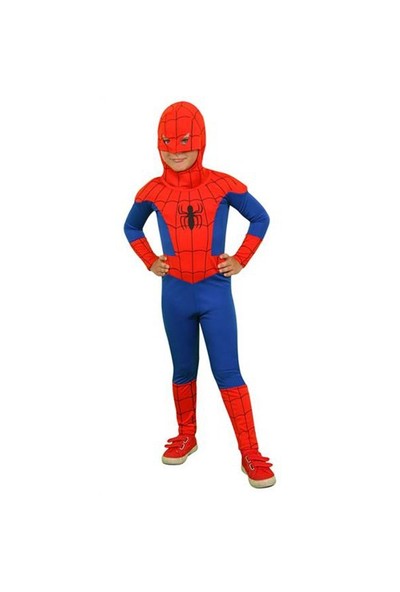 Mega Oyuncak Spiderman Örümcek Adam Kostümü Orjinal 4-6 Yaş