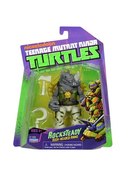 Ninja Kaplumbağalar Turtles Aksiyon Figür Açılan Kabuk Rocksteady