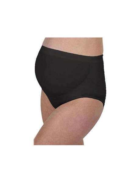 Dikişsiz Özel Destekli Hamile Külodu Siyah