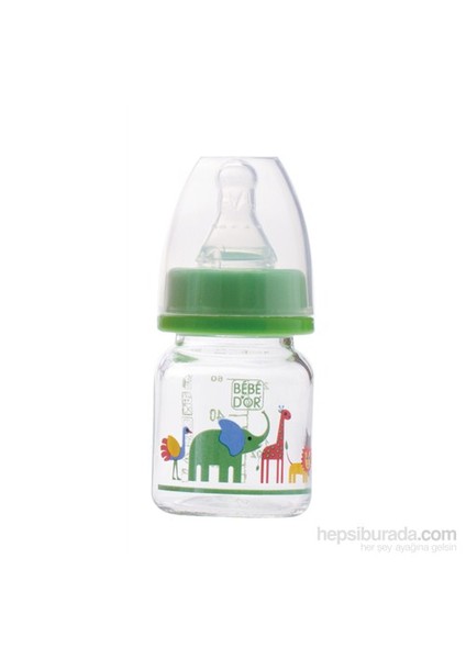 Özel Amaçlı Mini Cam Biberon 60 ml Yeşil