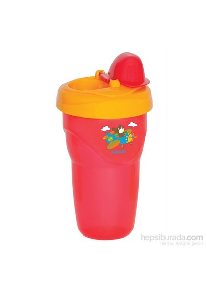 Kapaklı Damla Akıtmayan Bardak Kırmızı