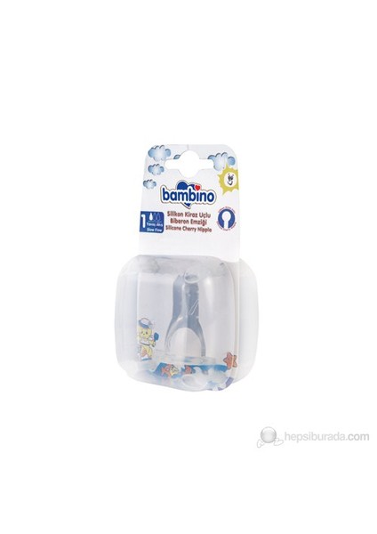 Silikon Kiraz Uçlu Biberon Emziği No:1 / Şeffaf / 0-6 Ay fiyatları