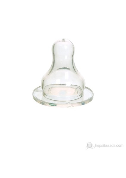 Silikon Kiraz Uçlu Biberon Emziği No:1 / Şeffaf / 0-6 Ay