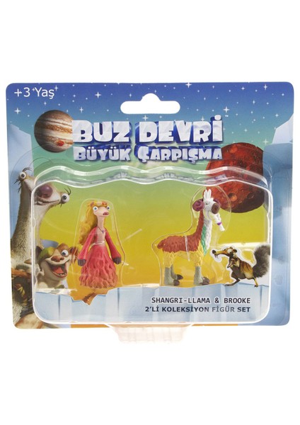 Ice Age Büyük Çarpışma Shangri-Llama Brooke Figür Set