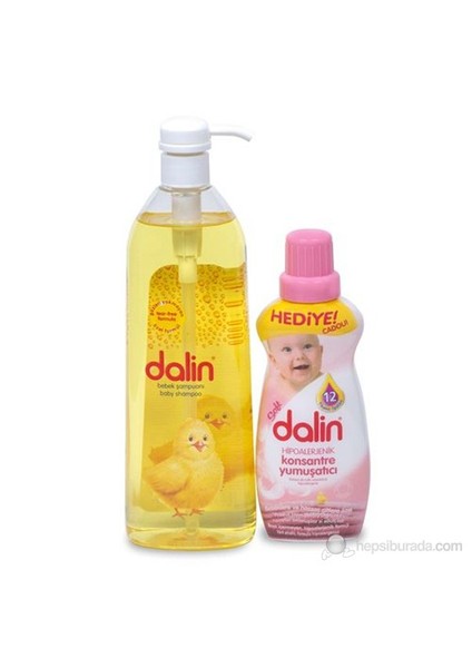Şampuan / 750 ml + Dalin Konsantre Yumuşatıcı Soft / 300 ml fiyatları