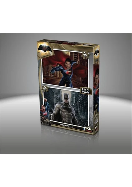 Ks Games Batman V Süperman - 35 + 60 Parça Çocuk Puzzl