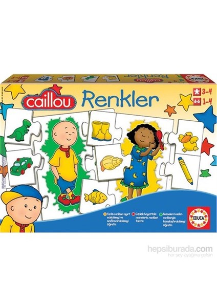 Caıllou Renkler - Eğitici Puzzle