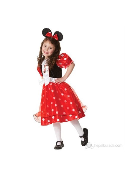 Minnie Lüks Çocuk Kostüm Small 3-4 Yaş