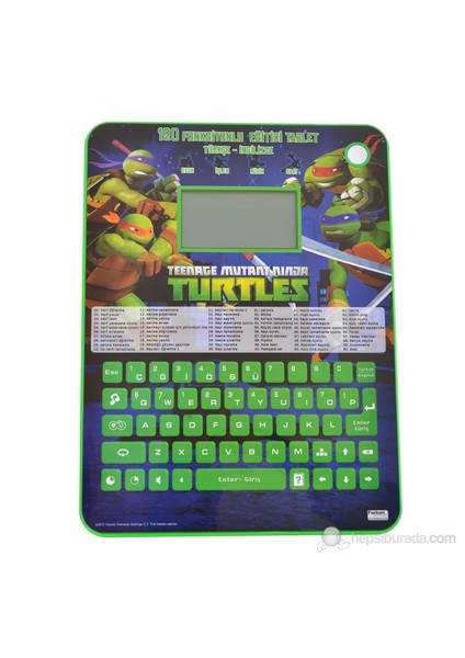 Furkan Ninja Turtles Ekranlı Eğitici Tablet (120 Fonksiyon)